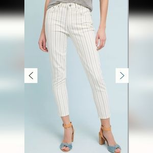 🌞 CoH NWOT Pinstripe Jeans | Rocket Crop High Rise Skinny | size 24
